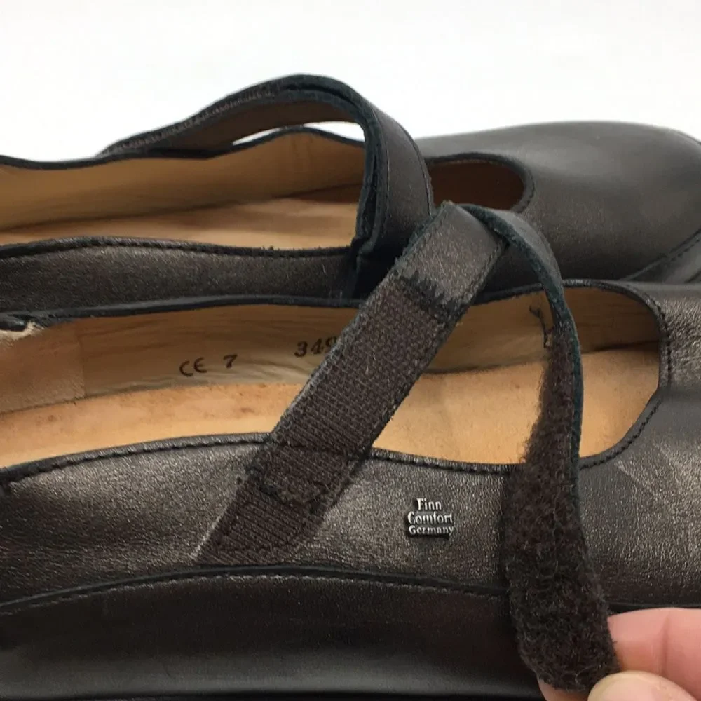 Finn Comfort Women's Soft Hempstead Zeder Shel Bronze Leather UK 7 US 9.5